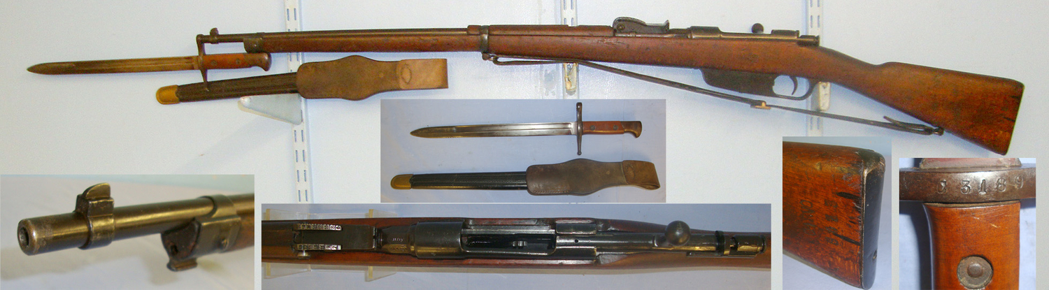  R.E. Terni (FAT) With Leather Sling, Carcano Rifle Knife Bayonet, Scabbard & Leather Frog**EARLY UK 1996 DEACTIVATION CERTIFICATED** Sn 10923:19 Bolt Action None Rifle