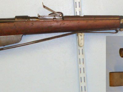 R.E. Terni (FAT) With Leather Sling, Carcano Rifle Knife Bayonet, Scabbard & Leather Frog**EARLY UK 1996 DEACTIVATION CERTIFICATED** Sn 10923:19 Bolt Action None Rifle