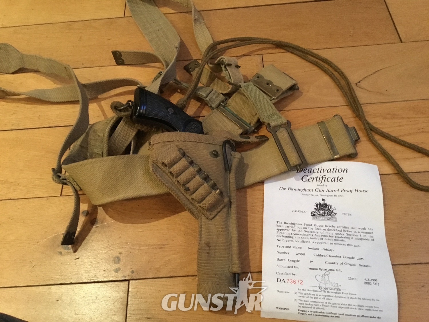 Webley & Scott MK4 .38 Revolver 