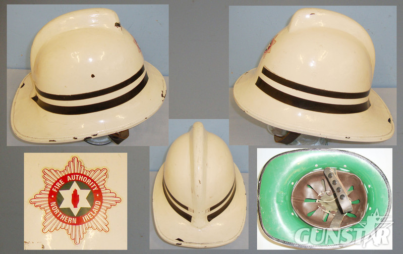1974-Northern Ireland Fire Authority Assistant Divisional Officers Fire Helmet. Sn: 1783. 1974-Northern Ireland Fire Authority Assistant Divisional Officers Fire Helmet. Sn: 1783. Antique & Militaria