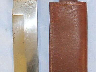 Large**John Nowill & Sons, Sheffield Bowie knife With Stag Antler Hilt Scales & Scabbard. Sn 23389  Knive