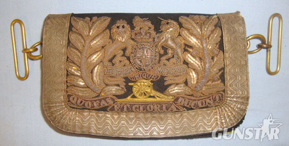 Victorian Royal Artillery Officer's Silver Bullion Shoulder Belt Pouch. Royal Artillery Officer's Silver Bullion Shoulder Belt Pouch. Other Accessory in 