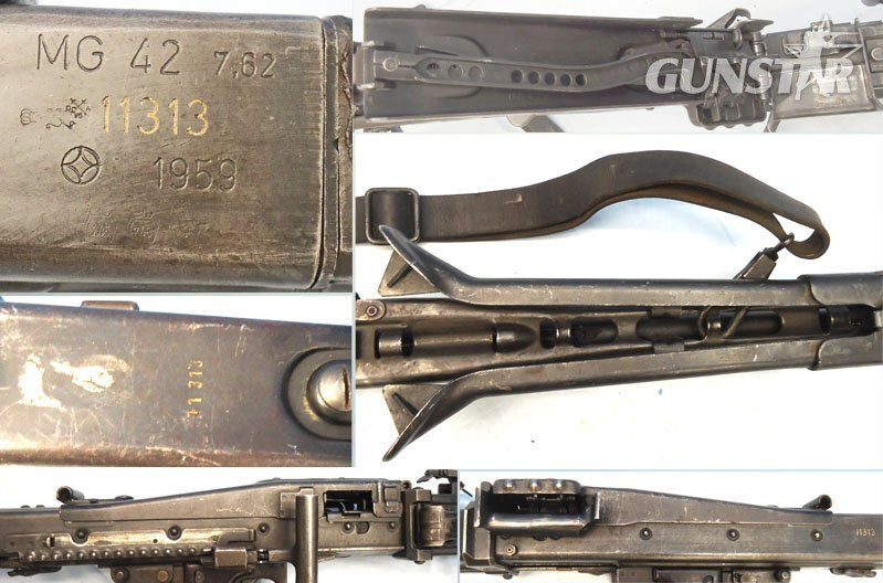  Rare, Variant, German, MG42 (Rheinmetall MG42/58) (Early Production). 7.62x51 Machine Gun and Sling. ** OLD SPEC** 1996 UK DEACTIVATION CERTIFICATED** D 5989 Rare, Post War Variant, German, MG42 (Rheinmetall MG42/58) (Early Production). 7.62x51 Machine Gun and Sling. ** OLD SPEC** 1996 UK DEACTIVATION CERTIFICATED** D 5989 Various  Machine Gun