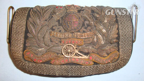 Victorian East Yorks Volunteer Artillery Officer's Silver Bullion Shoulder Belt  East Yorks Volunteer Artillery Officer's Silver Bullion Shoulder Belt Pouch. Other Accessory in 