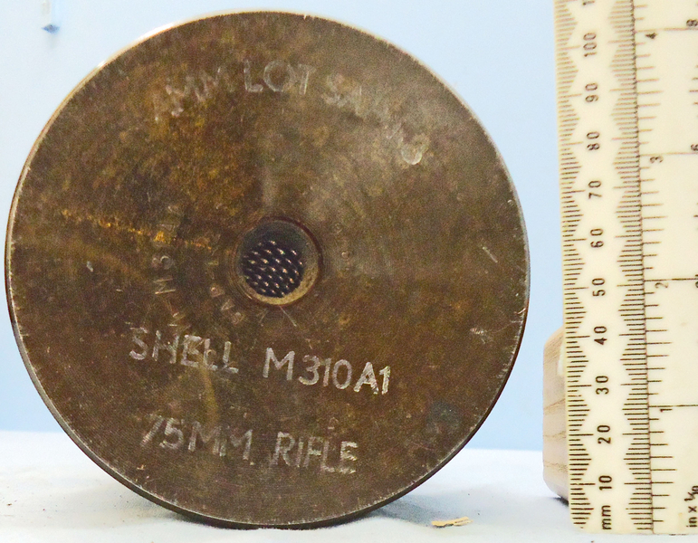 DEACTIVATED INERT. Unfired Mint American 57mm T15 Recoilless Rifle (57x410R) High Explosive (HE) Round For The 57mm T15 Recoilless Rifle. - O 1644 DEACTIVATED INERT. Unfired Mint American 57mm T15 Recoilless Rifle (57x410R) High Explosive (HE) Round For The 57mm T15 Recoilless Rifle. - O 1644  Other Ammunition
