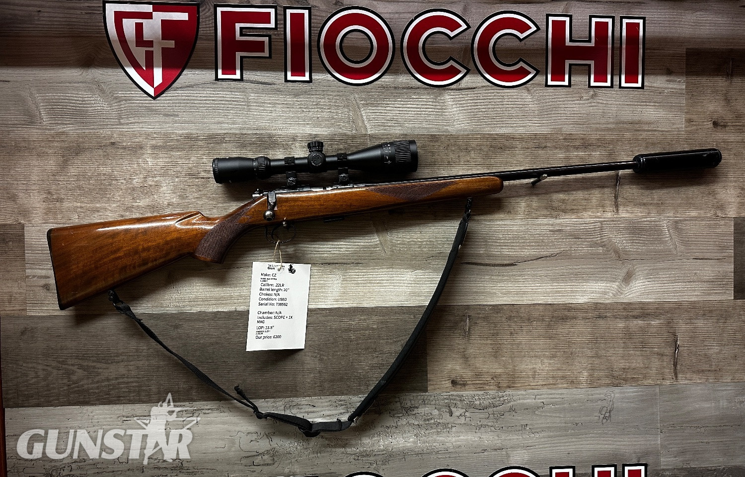 CZ 452-2E ZKM Classic Bolt Action .22 Long Rifle (.22 LR) Rifle in 