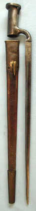S.Hill,  Socket bayonet For India Catch & Leather Scabbard. Bayonet
