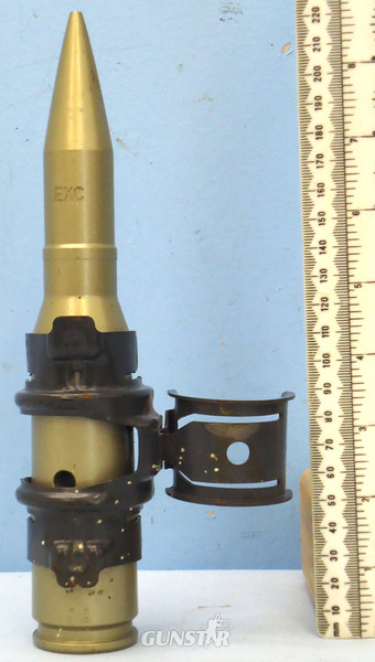  INERT DEACTIATED. Mint Dutch Made EMZ Headstamp 25mm (25x137) Dummy Drill M242 Bushmaster Round And Link For The U.S. Army M2/M3 series Bradley Fighting Vehicles. - O 1613 INERT DEACTIATED. Mint Dutch Made EMZ Headstamp 25mm (25x137) Dummy Drill M242 Bushmaster Round And Link For The U.S. Army M2/M3 series Bradley Fighting Vehicles. - O 1613  Other Ammunition