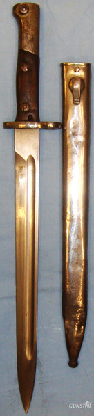 Belgian ‘M1924’Long Bayonet and Scabbard. BAYO 720. Bayonet in 