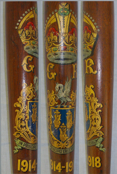 WW1 1914-1918 Dated, King\'s Lynn, Norfolk Constabulary, Lignum Vitae Tropical Hard Wood Polychrome Decorated Police Truncheon  Antique & Militaria
