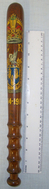 WW1 1914-1918 Dated, King\'s Lynn, Norfolk Constabulary, Lignum Vitae Tropical Hard Wood Polychrome Decorated Police Truncheon  Antique & Militaria