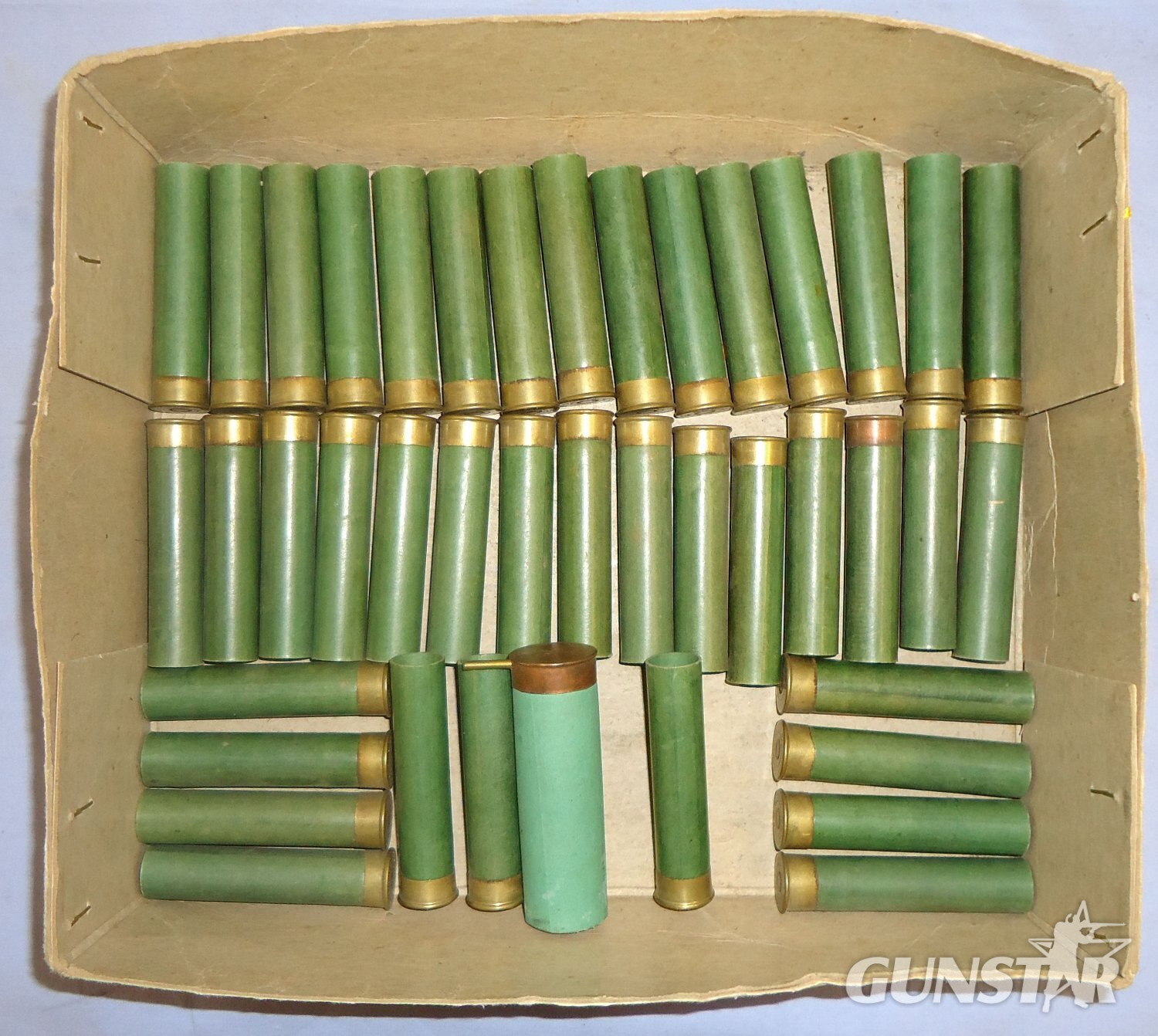 W.W. Greener INERT DEACTIVATED* W.W. Greener 32 Bore Primed Unfired Cardboard Shotgun Cartridge Cases. (41 of). O 1123 Other Accessory