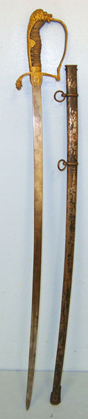 Imperial German WW1 Era Kinder (Child’s) Dress Sabre With Lion’s Head Pommel Sca Sword
