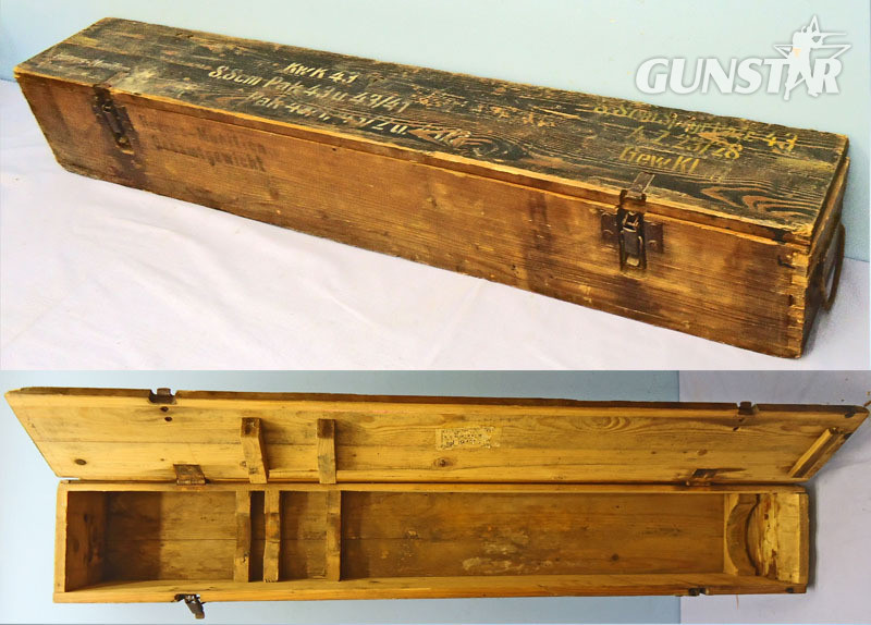 Rare German WW2 8.8cm (88 x 822R) King Tiger H/E. High Explosive Round Wooden Transit Case For The Tiger ll Tank, PaK 43 and KwK43 Guns. Sn - O 2066 Rare German WW2 8.8cm (88 x 822R) King Tiger H/E. High Explosive Round Wooden Transit Case For The Tiger ll Tank, PaK 43 and KwK43 Guns. Sn - O 2066  Other Ammunition in 