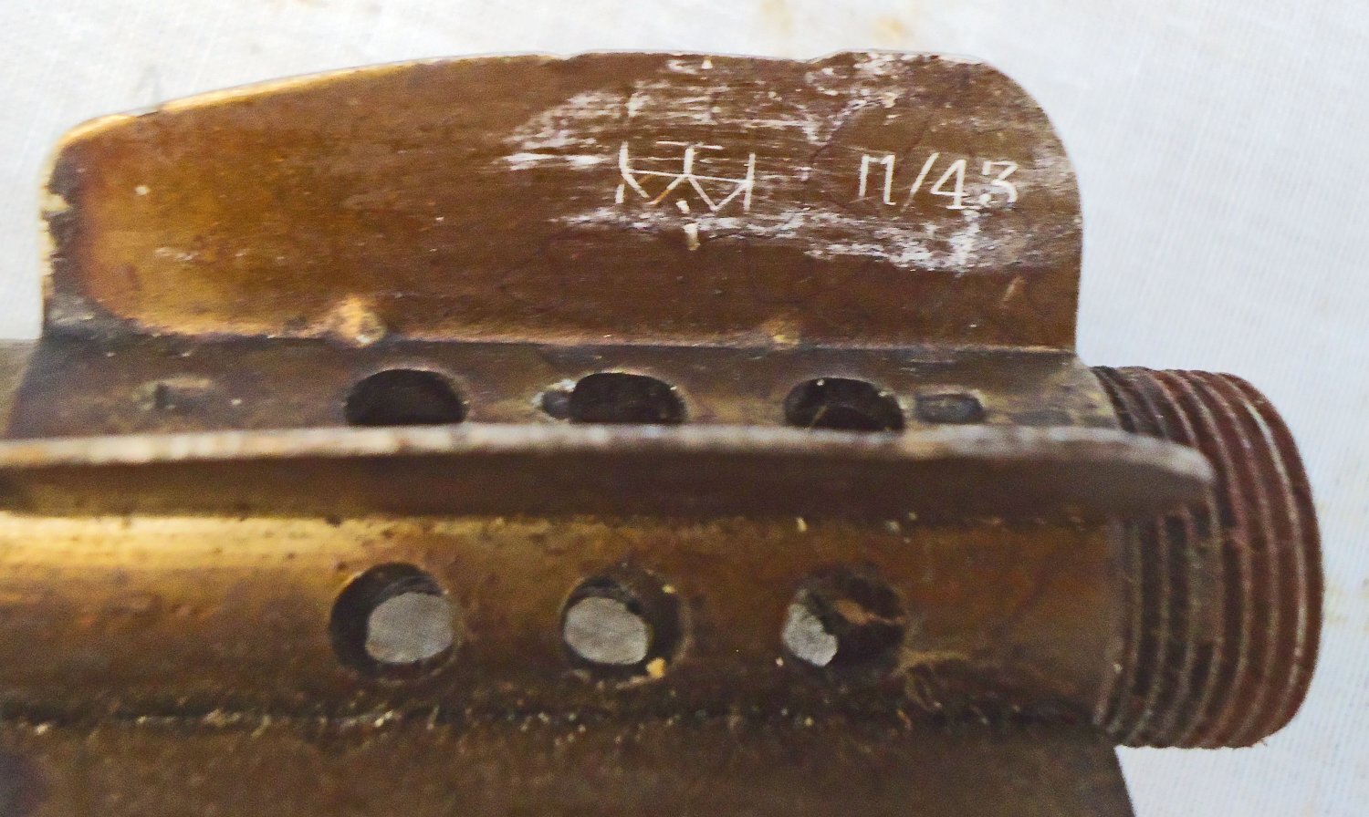 DEACTIVATED INERT. Unfired, British, 1943 Dated, 2 Inch illuminating Mortor. - O 2203 DEACTIVATED INERT. Unfired, British, 1943 Dated, 2 Inch illuminating Mortor. - O 2203  Other Ammunition - {CATEGORY}