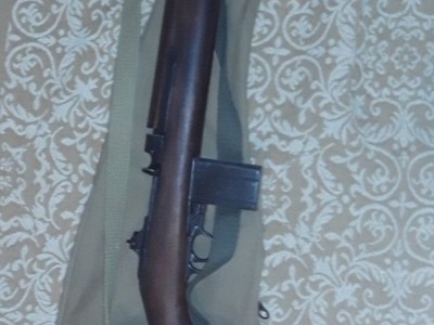 Denix M1 CARBINE COMPLETE WITH CANVAS VASILE CASE/SLING/ SPARE CLIP POUCH NICELY AGED - Non-firing