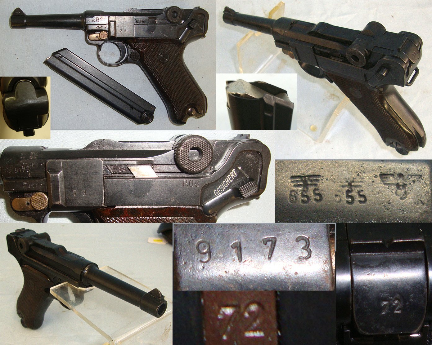 WW2 1941 Dated Nazi German Officer's Mauser 'S/42' Code Luger PO8 9mm Parabellum Calibre Semi Auto Pistol**MOVING PARTS UK/EU 2026 DEACTIVATION**Sn 23642 luger None Semi Auto