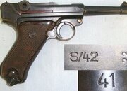 WW2 1941 Dated Nazi German Officer's Mauser 'S/42' Code Luger PO8 9mm Parabellum Calibre Semi Auto Pistol**MOVING PARTS UK/EU 2026 DEACTIVATION**Sn 23642 luger None Semi Auto