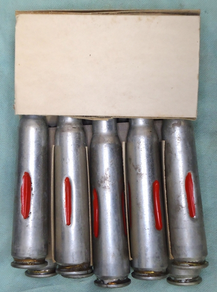  Kynoch INERT DEACTIVATED. Factory Box Of 10 Kynoch, Cartridges, Cartridges. S.A. Drill .50 inch Browning Mark I. Sn - 20081  Other Ammunition