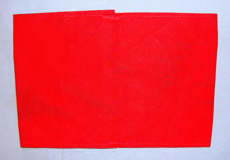  Original, Nazi NSDAP (National Socialist German Workers Party) 2 Piece Construction Arm Band With Nazi Ink Stamp  Other Accessory