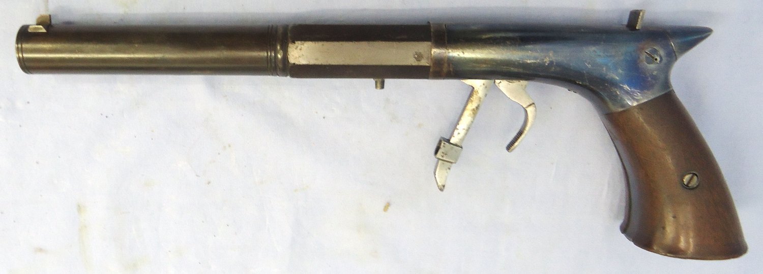 Jim Greathead of Clanville, England, made, U.S. Under hammer Percussion Boot Pistol as used by Gamblers in the mid 19th Centuary. (1 of 750 made) **UK 2018 DEACTIVATION CERTIFICATED** Sn - 22786 Jim Greathead of Clanville, England, made, U.S. Under hammer Percussion Boot Pistol as used by Gamblers in the mid 19th Centuary. (1 of 750 made) **UK 2018 DEACTIVATION CERTIFICATED** Sn - 22786 Various Single Shot - {CATEGORY}
