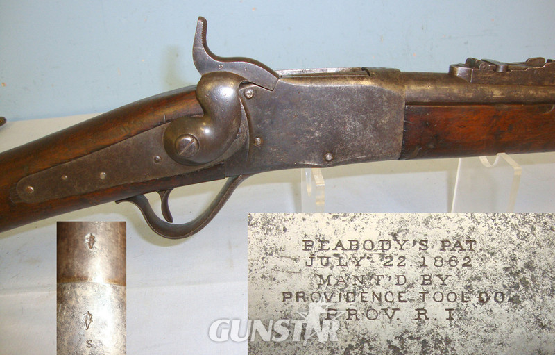 Providence Tool Company Breech Loading 2 Band Short Rifle. Single Shot .44-40 Winchester Rifle
