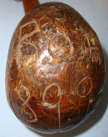  Boer War Trophy Zulu Chief's Large Root Ball Knobkerrie Carved ‘Boers 1899-00’. Zulu Chief's Large Root Ball Knobkerrie Carved ‘Boers 1899-00’.  Other Accessory