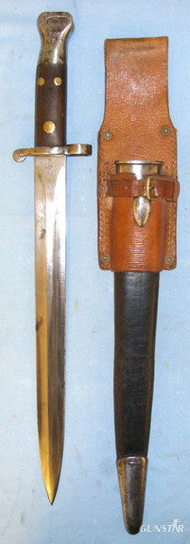 3 Rivet, 1st Type, 1st Pattern, P.1888 Lee Metford Bayonet Marked 'DY' To The No Bayonet in 