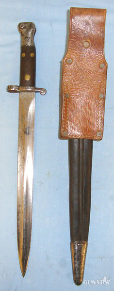 3 Rivet, 1st Type, 1st Pattern, P.1888 Lee Metford Bayonet Marked 'DY' To The No Bayonet