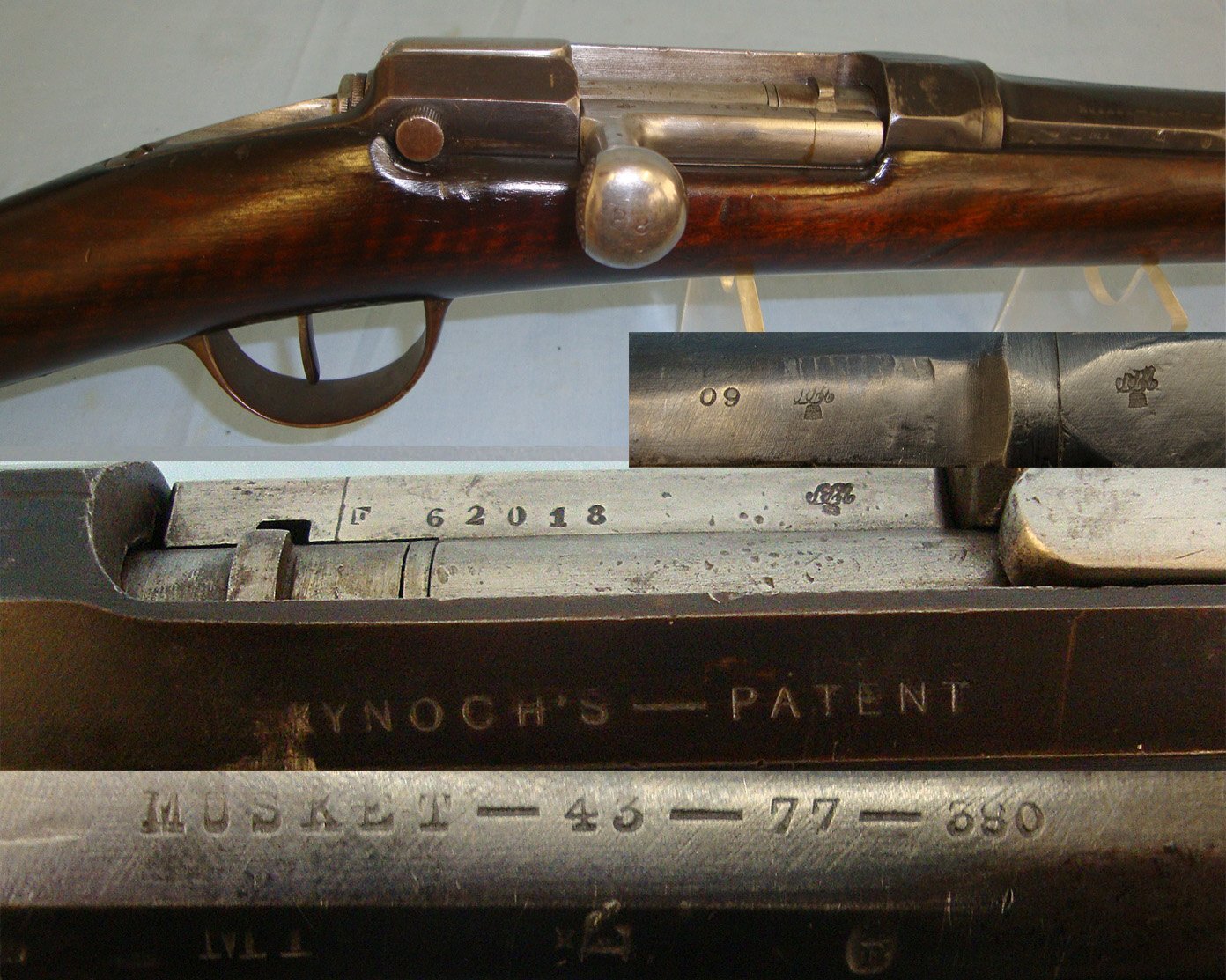 RARE**C1873 British Kynoch Gun Factory converted 11mm / .43 Mauser Centre Fire Obsolete Calibre French Military Chassepot Model 1873 (M1866) Rifle. Sn 17469:5 rifle Single Shot .43 Mauser Rifle