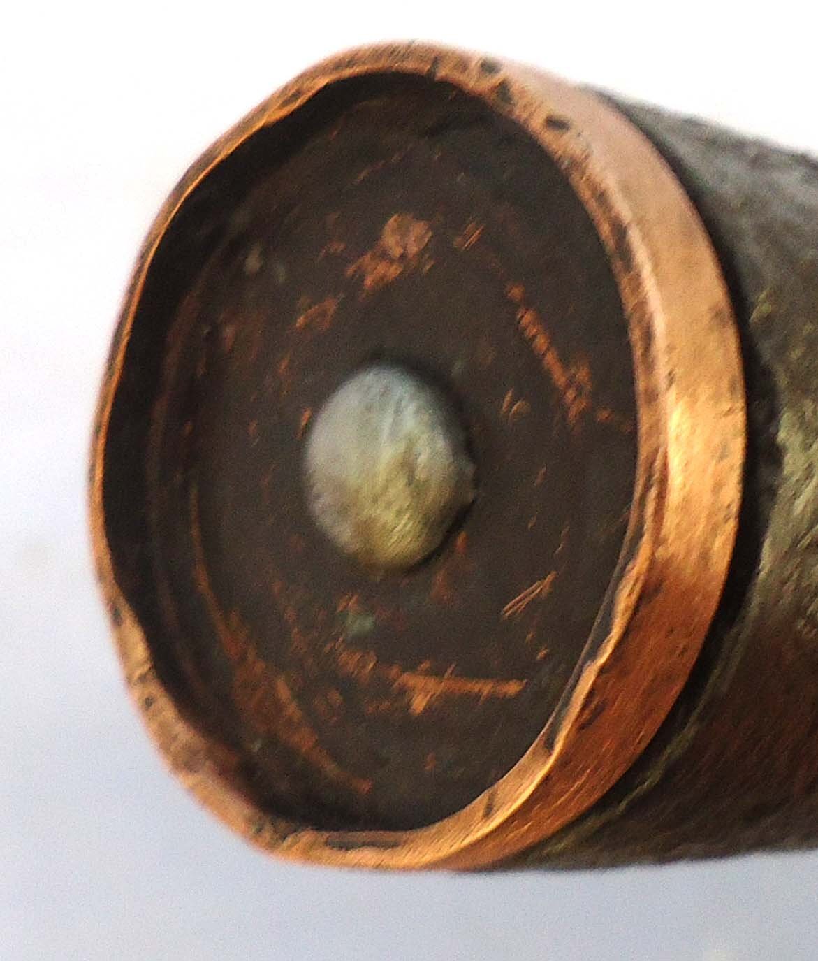 INERT DEACTIVATED. Extremely Rare, WW1 British Small Sized Vickers 1.59 Inch Toffee Apple Mortar. O 2331 INERT DEACTIVATED. Extremely Rare, WW1 British Small Sized Vickers 1.59 Inch Toffee Apple Mortar. O 2331 Various Other Ammunition 