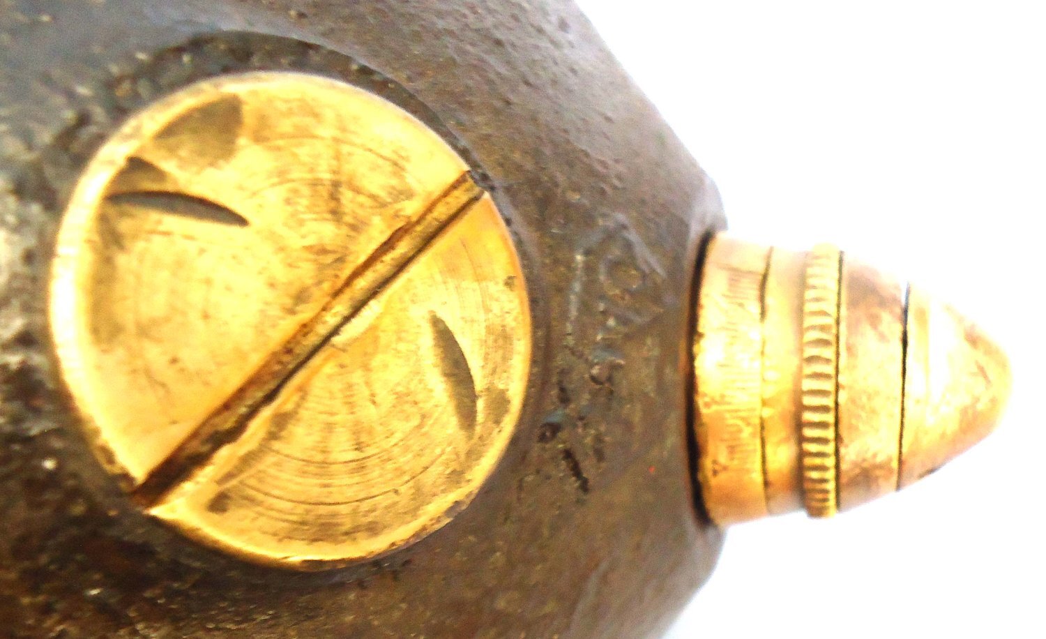 {CATEGORY} - INERT DEACTIVATED. Extremely Rare, WW1 British Small Sized Vickers 1.59 Inch Toffee Apple Mortar. O 2331 INERT DEACTIVATED. Extremely Rare, WW1 British Small Sized Vickers 1.59 Inch Toffee Apple Mortar. O 2331 Various Other Ammunition in 