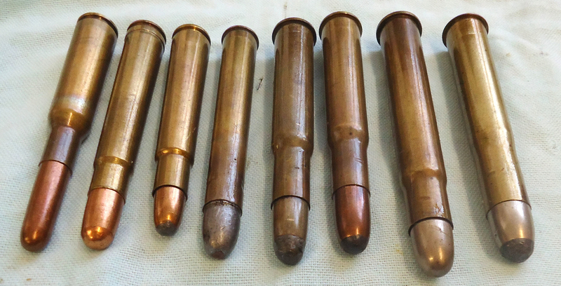  INERT DEACTIVATED. 8 Original Big Game Rounds INERT DEACTIVATED. 8 Original Big Game Rounds Antique & Militaria