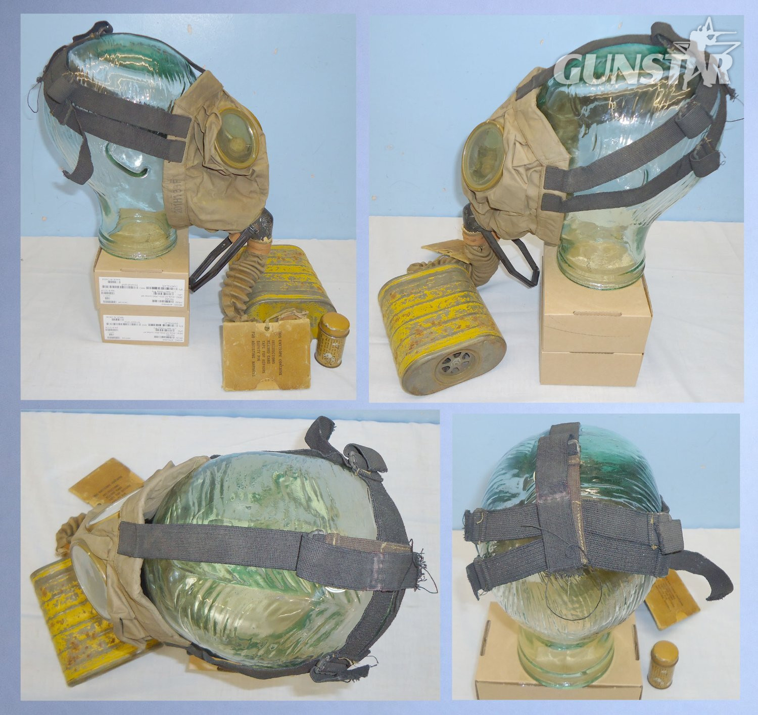 WWI 1917 Pattern U.S Gas Mask with Anti-Dimming Stick, Instructions and Haversack. 22441:36 WWI 1917 Pattern U.S Gas Mask with Anti-Dimming Stick, Instructions and Haversack. 22441:36 Antique & Militaria