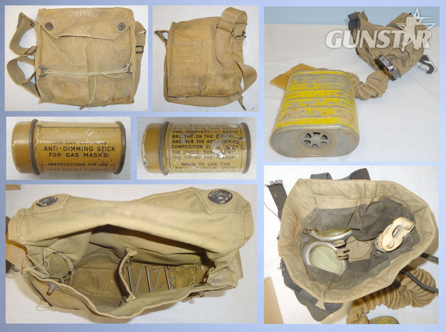  WWI 1917 Pattern U.S Gas Mask with Anti-Dimming Stick, Instructions and Haversack. 22441:36 WWI 1917 Pattern U.S Gas Mask with Anti-Dimming Stick, Instructions and Haversack. 22441:36 Antique & Militaria