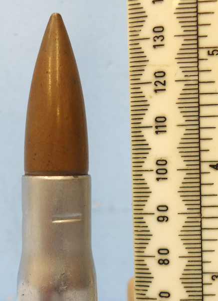  DEACTIVATED INERT. Rare Boys .55 (14x99B) Mark 1 1939 Dated Inspection Anti-Tank Rifle Round. - O 1803 DEACTIVATED INERT. Rare Boys .55 (14x99B) Mark 1 1939 Dated Inspection Anti-Tank Rifle Round. - O 1803  Other Ammunition