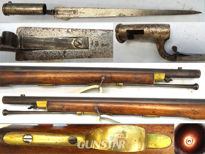  English, Deane of London .650 Constabulary Antique Carbine, Bayonet & Sling. Sn 23634 English, Deane of London .650 Constabulary Antique Carbine, Bayonet & Sling. Sn 23634 Muzzleloader Various Rifle