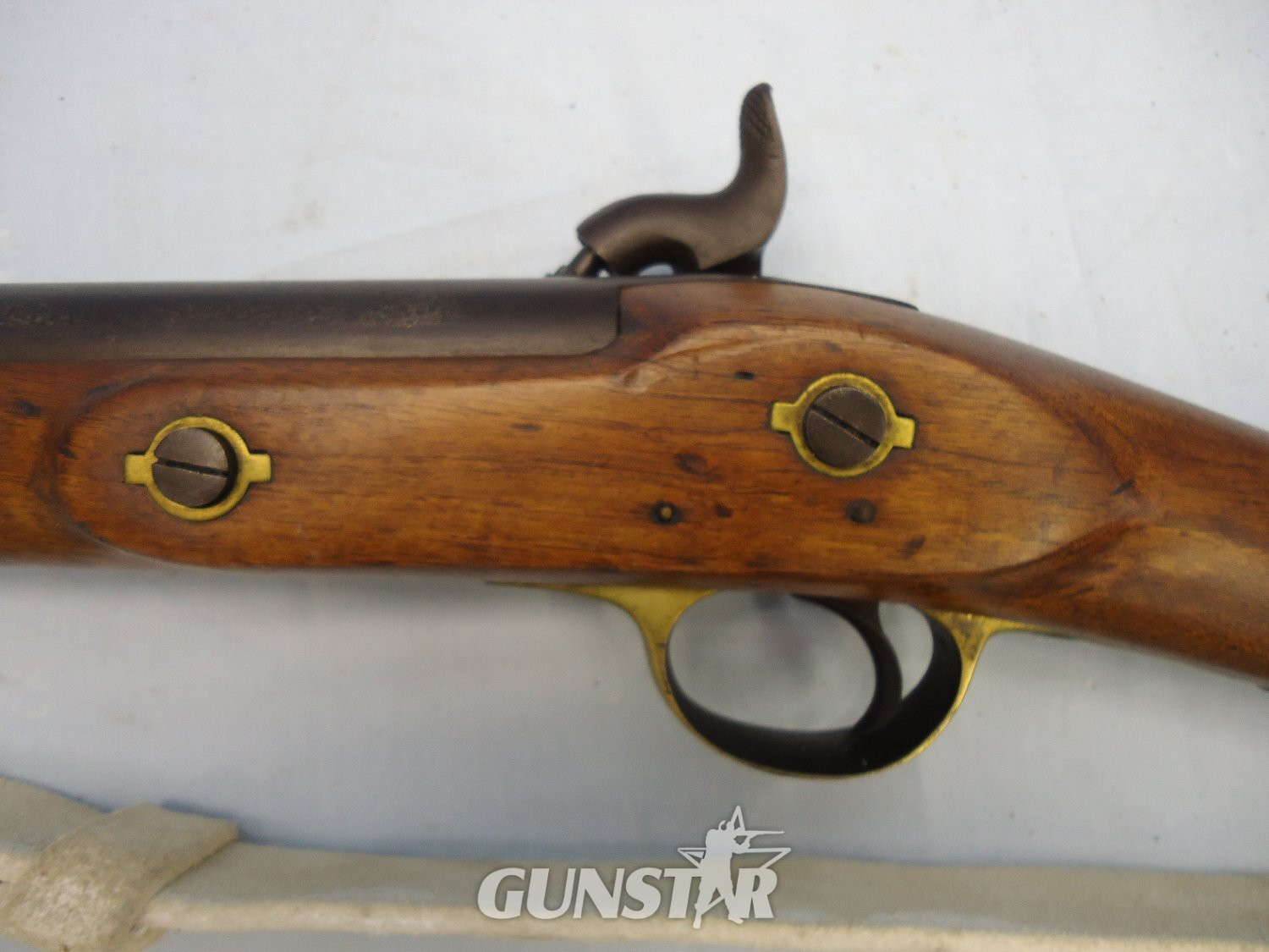 {CATEGORY} - English, Deane of London .650 Constabulary Antique Carbine, Bayonet & Sling. Sn 23634 English, Deane of London .650 Constabulary Antique Carbine, Bayonet & Sling. Sn 23634 Muzzleloader Various Rifle in 