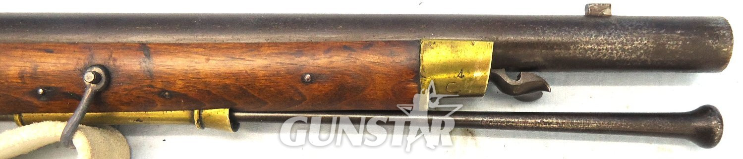 {CATEGORY} - English, Deane of London .650 Constabulary Antique Carbine, Bayonet & Sling. Sn 23634 English, Deane of London .650 Constabulary Antique Carbine, Bayonet & Sling. Sn 23634 Muzzleloader Various Rifle