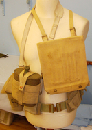A Collection of Officers Dated WWII Equipment Holders Including - Webbing Utility Belt with Holster, Binocular Holder and Ammunition Pouches – Water Bottle with Carrying Case and Strap and Map Case Including Instruments. A 1097. A Collection of Officers Dated WWII Equipment Holders Including - Webbing Utility Belt with Holster, Binocular Holder and Ammunition Pouches – Water Bottle with Carrying Case and Strap and Map Case Including Instruments. A 1097. Other Accessory