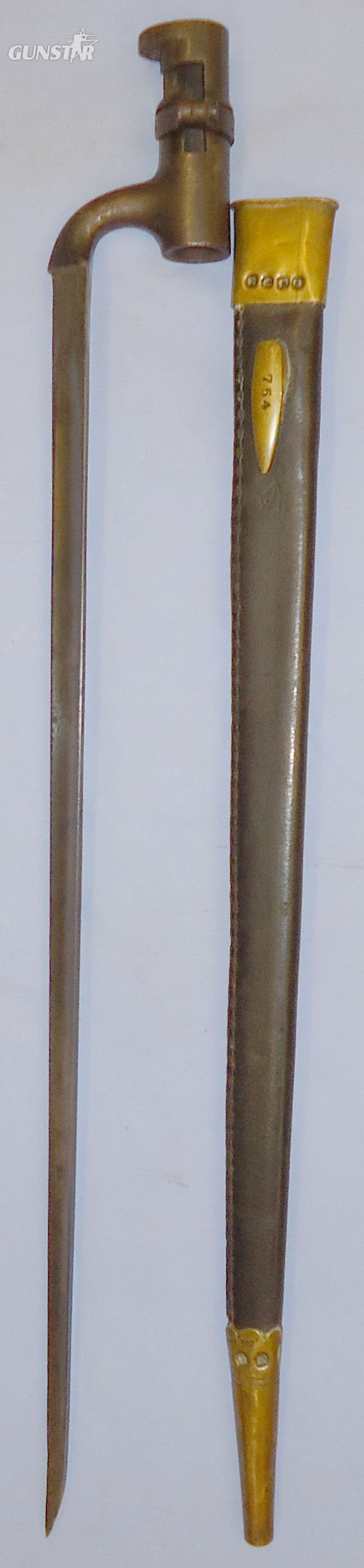 British, Pattern 1853/72 Martini Henry Socket Bayonet and Scabbard. - BAYO 429 Bayonet in 