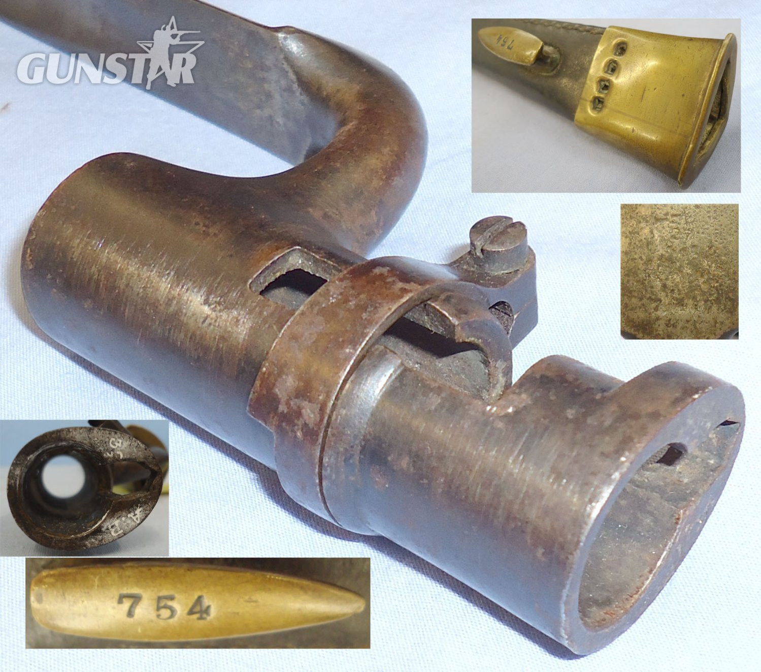  British, Pattern 1853/72 Martini Henry Socket Bayonet and Scabbard. - BAYO 429 Bayonet