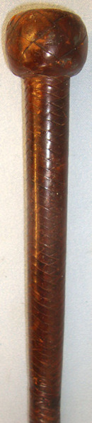 British Cavalry Officers Private Purchase Leather Bound Riding Crop / Club With  Boer War Era British Cavalry Officers Private Purchase Leather Bound Riding Crop Other Accessory