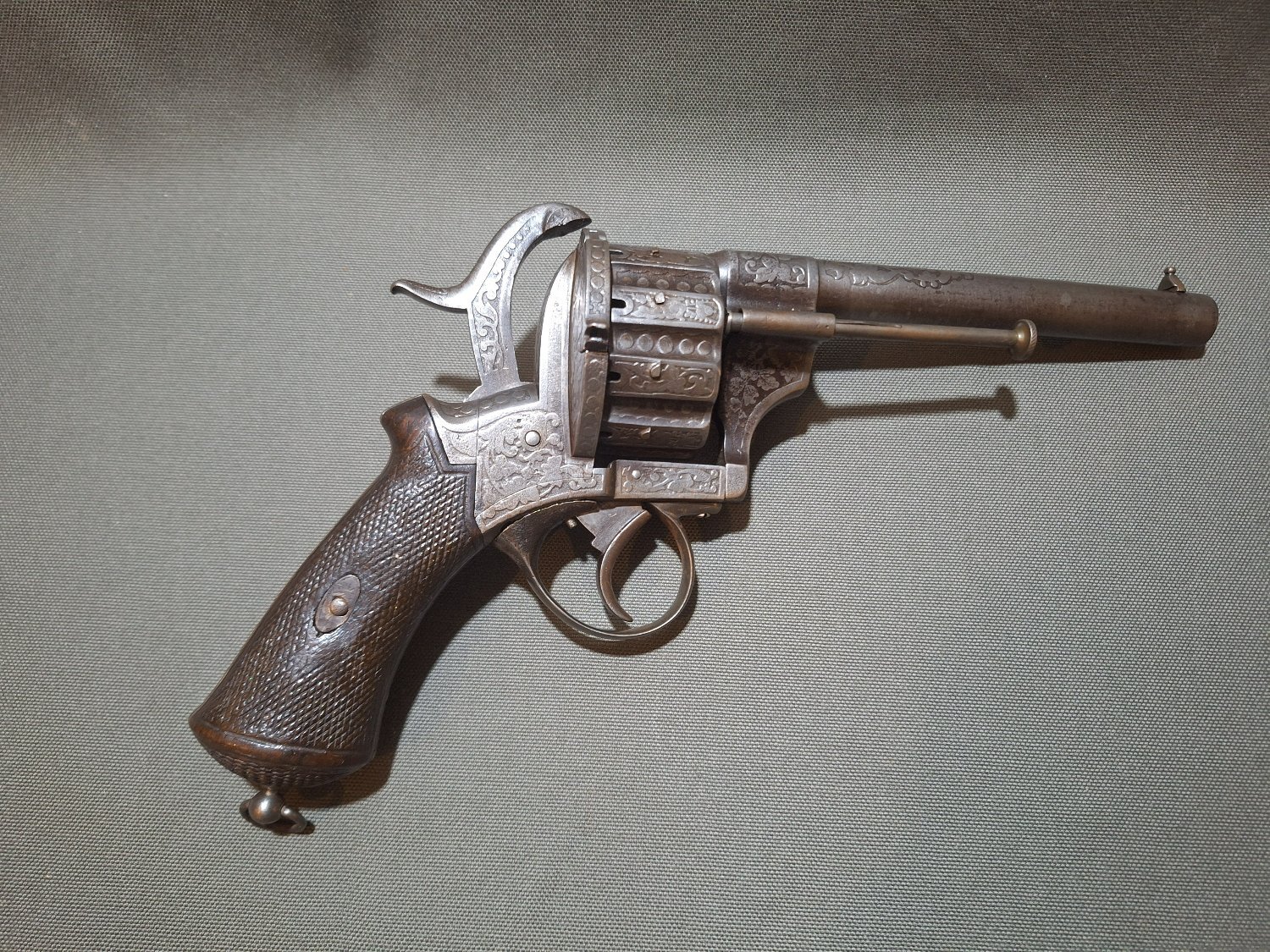  Lefaucheux 10 shot Obsolete Revolver