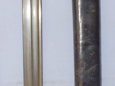 WWI Dated P1907 Bayonet with 2nd Pattern Scabbard with Brass Fittings by Wilkinson. BAYO 402. Bayonet