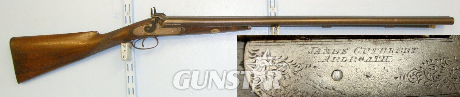 James Cuthbert Muzzle Loading Percussion Sporting Shotgun. Sn 20512:3 Muzzleloader 12 Bore/gauge in 
