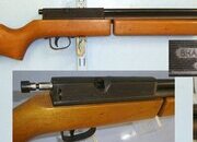 1977-1988 Japanese Sharp Innova Single Shot .22 Calibre Pneumatic Pump Action Recoilless Air Rifle. AI 602 air rifle .22