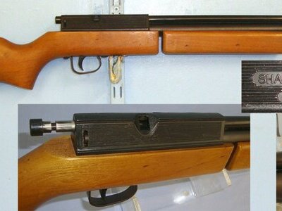 1977-1988 Japanese Sharp Innova Single Shot .22 Calibre Pneumatic Pump Action Recoilless Air Rifle. AI 602 air rifle .22