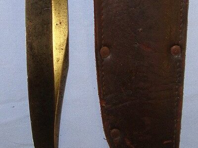 RARE**WW2 1943 British WD, W&SB (W&S Butcher), Sheffield, RAF Servicing Commando Fighting Knife With Correct Bone Pommel & Scabbard. Sn 23754 Knive