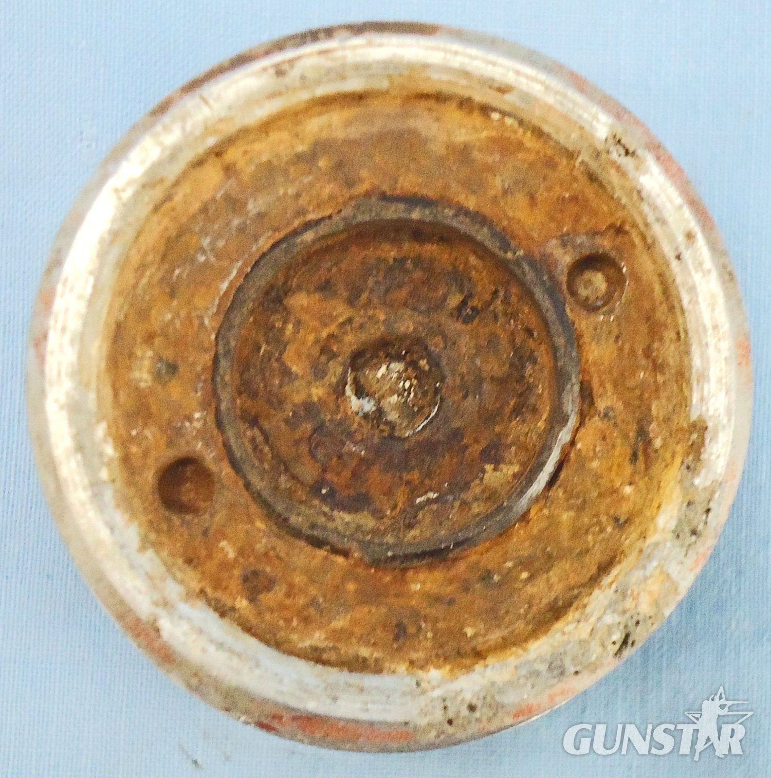 {CATEGORY} - INERT DEACTIVATED, WW2, German No 79A, EiZtZ 79A Electrical Pyrotechnic Bomb Fuze, Safety Cap & Bakelite Transit Container. - O 2211 INERT DEACTIVATED, WW2, German No 79A, EiZtZ 79A Electrical Pyrotechnic Bomb Fuze, Safety Cap & Bakelite Transit Container. - O 2211  Other Ammunition